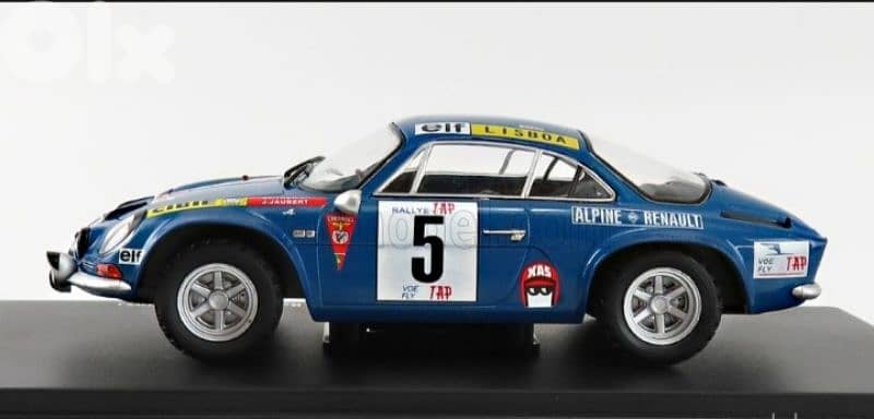 Renault Alpine A110 (Rally Portugal 1973) diecast car model 1;24 1