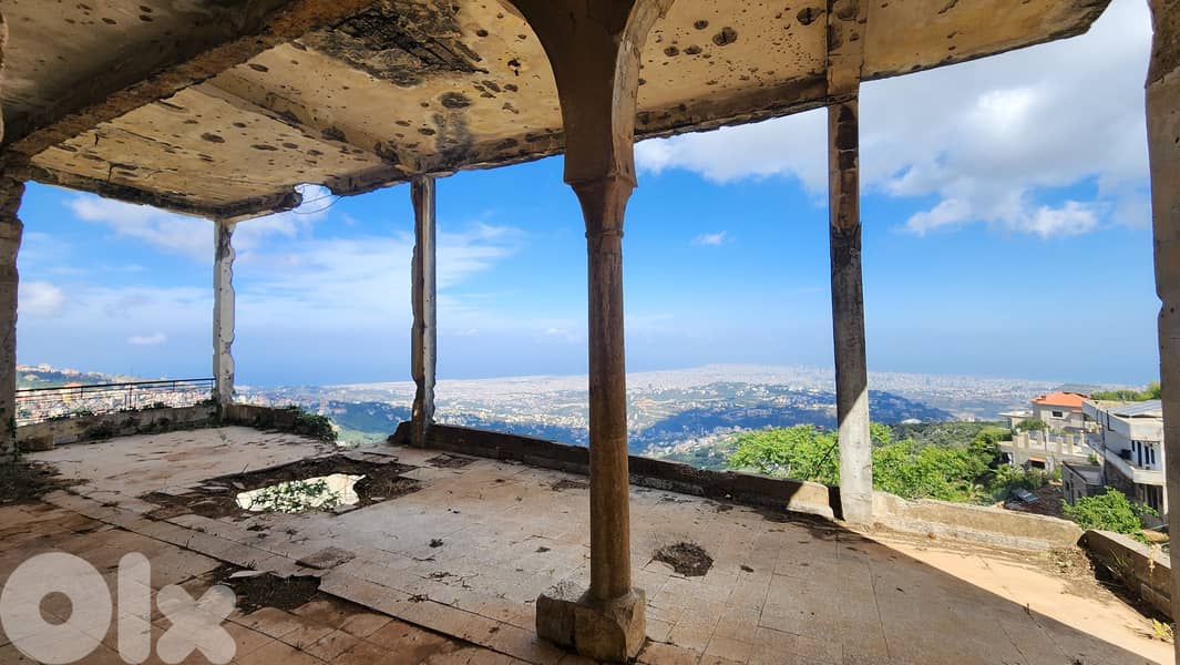 Land with Traditional Stone House For Sale in Aley أرض مع بيت حجري 10