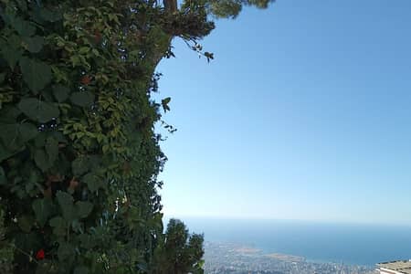 A 885 m2 Land +Sea view for sale in Beit Mery -  بيت مري