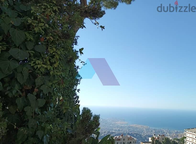 A 885 m2 Land +Sea view for sale in Beit Mery -  بيت مري 2