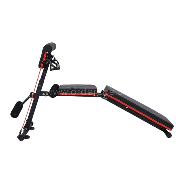 Adjustable Full-Body Workout Bench w/ Resistance Bands, 770lb Capacity 18