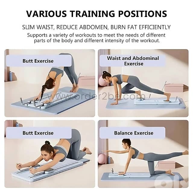 Multifunctional Pilates Board – Auto-Rebound Trainer for Home Workouts 2