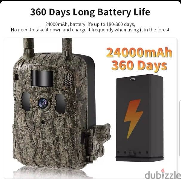 JerderFo Hunting Camera 4G LTE 24000mAh 2