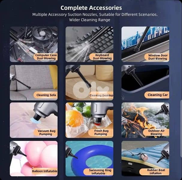 Car Wireless Vacuum Cleaner 16500 Pa 4