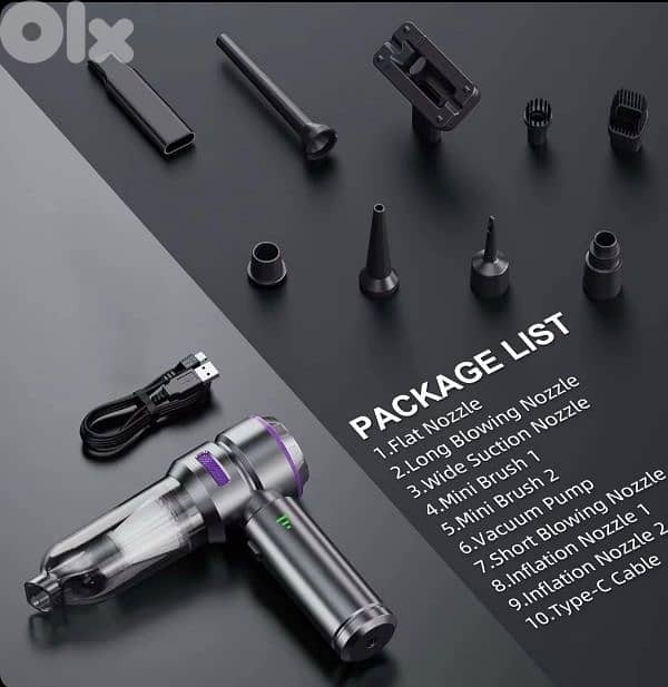 Car Wireless Vacuum Cleaner 16500 Pa 6