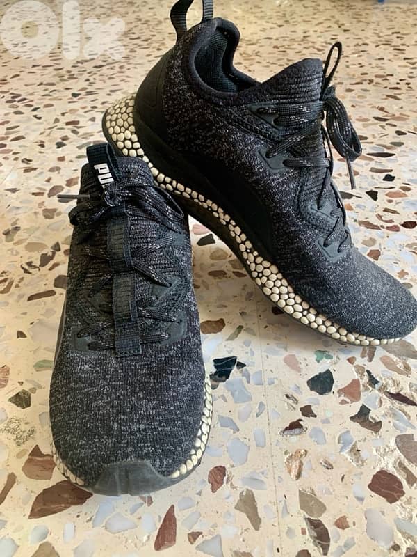 Original Puma Unisex hybrid black running shoes 1