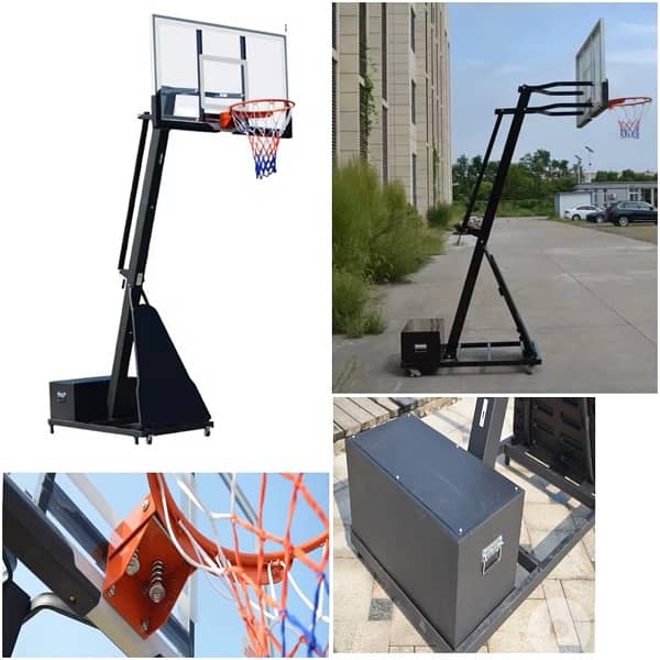 Official Basketball Hoop with Iron heavyduty base 0