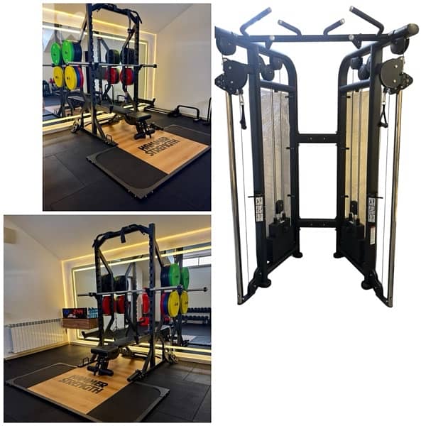 V Cross Cable + Power Rack + Platform 0