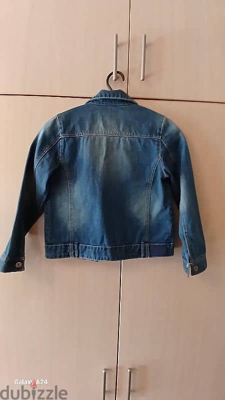 blue jeans jacket in very good condition okaidi. 1
