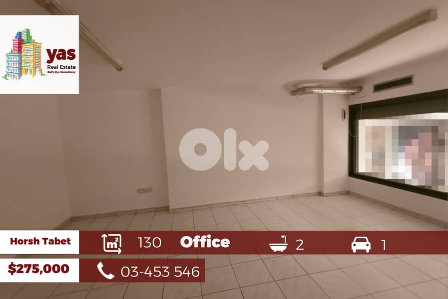 Horsh Tabet  130m2 | Office | Excellent Condition | AL/CL | 0