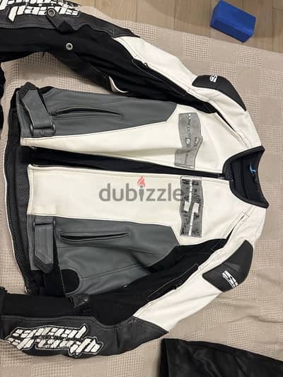 Biker clothes + shoes and gloves