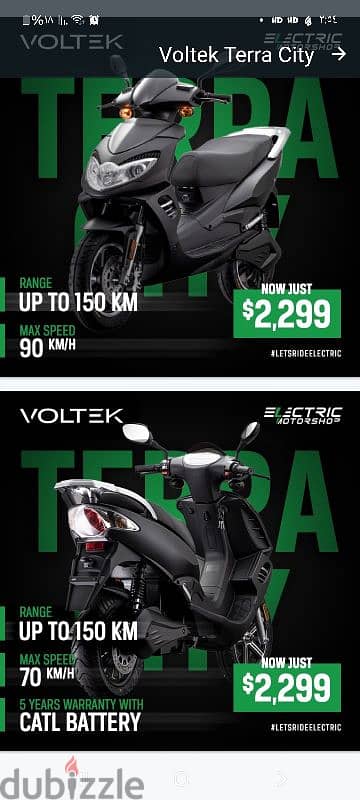 3-watt electric motorcycle with 50-amp lithium battery 3