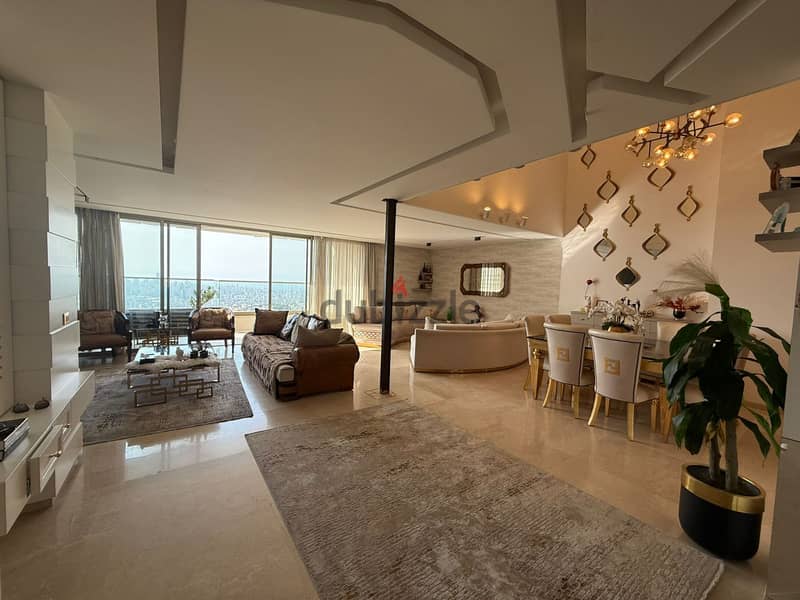 LUXURIOUS, FULLY FURNISHED DUPLEX IN BAABDA PRIME WITH ROOF, (BA-443) 0