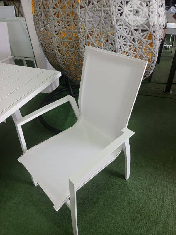 طاولة الومينيوم بفتح Table aluminum with 8chairs 3