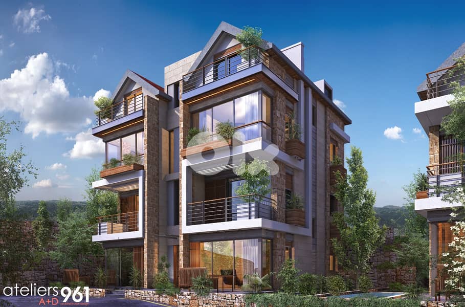 L18036- Under-Construction Chalet With Garden For Sale In Laqlouq With 3