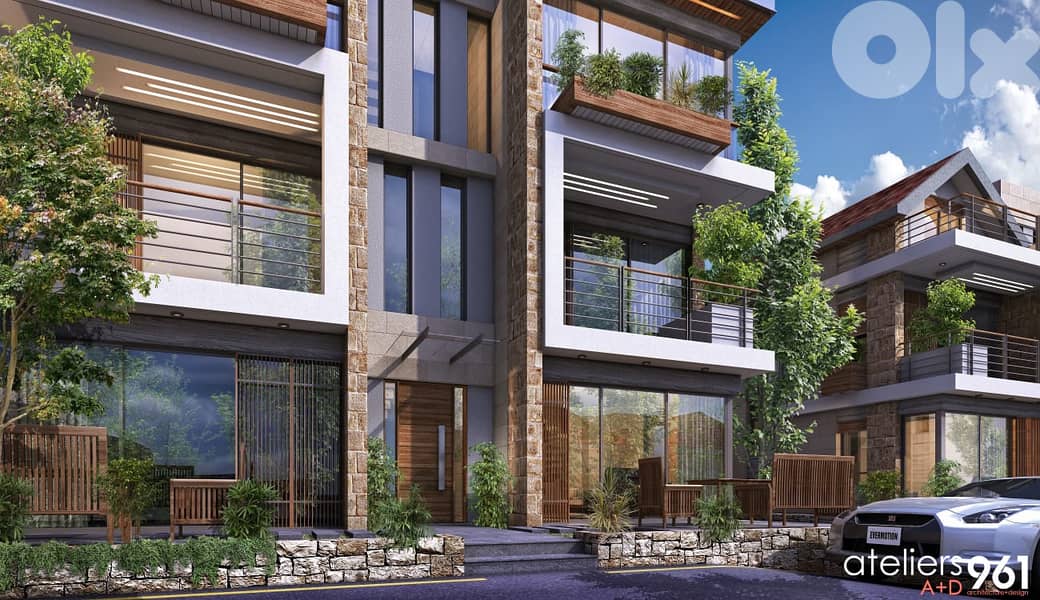 L18036- Under-Construction Chalet With Garden For Sale In Laqlouq With 4