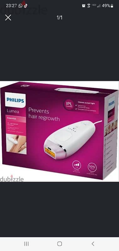 Philips Lumea Essential IPL Body Hair Removal Device