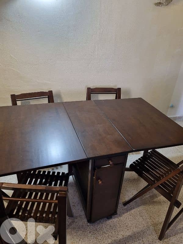 wooden expandable table 2