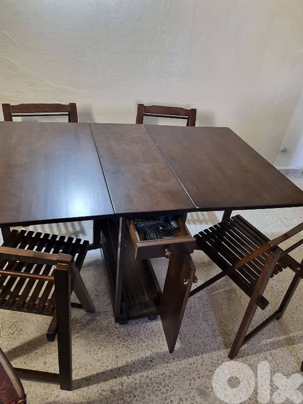 wooden expandable table 4