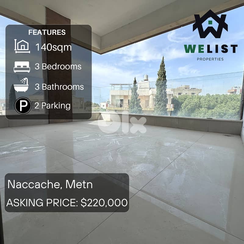 140sqm Apartment for sale in Naccache   REF: EA25ASN140230 0