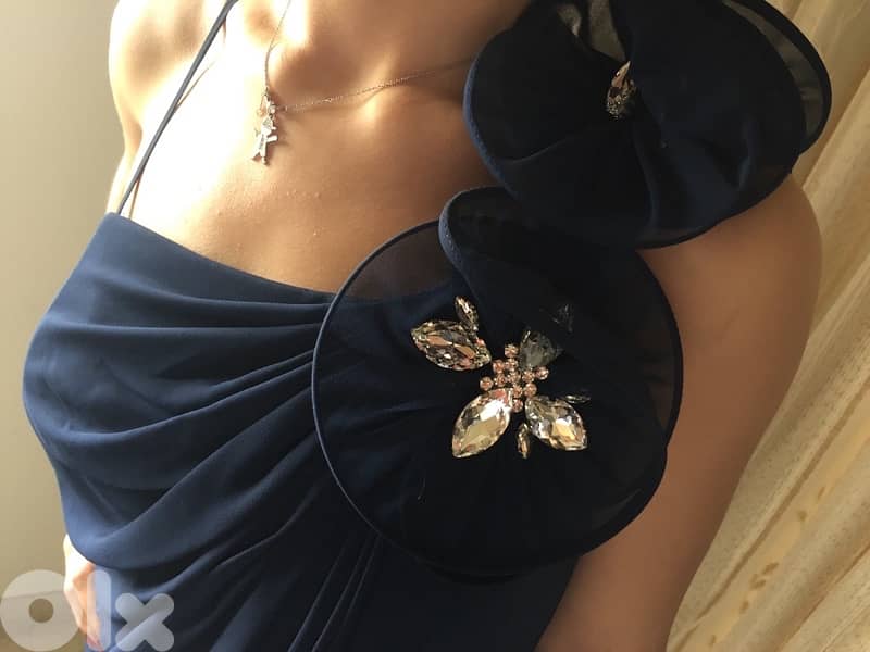 blue dress فستان عرس او سهرة 0