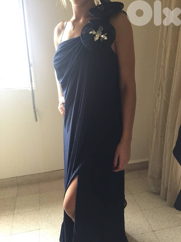 blue dress فستان عرس او سهرة 1