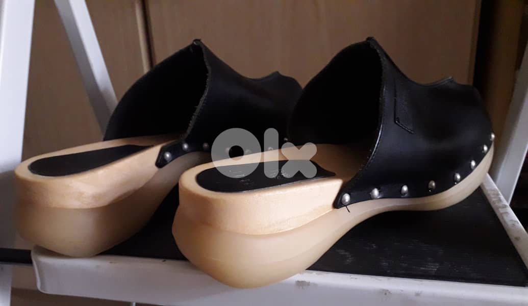 Esprit wooden clogs sandal shoes 0