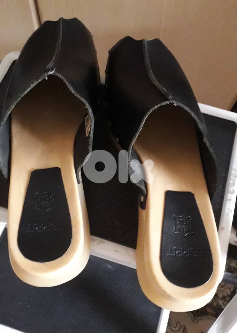 Esprit wooden clogs sandal shoes 3