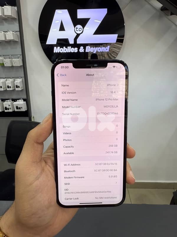 IPHONE 12PROMAX 256GB USED 4