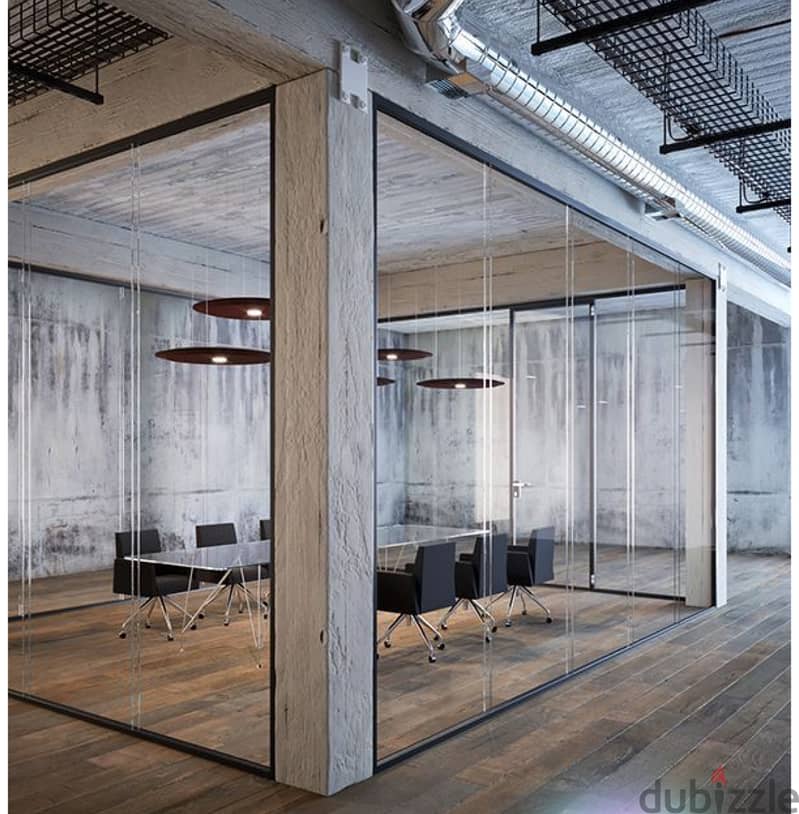 Brand new high scale office open space with shared garden 0