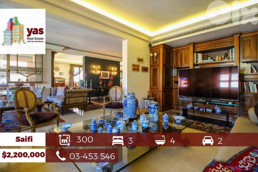 Saifi 300m2 | Super Prime Location | Decorated | PA | 0