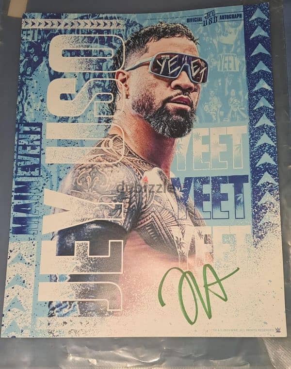 WWE Jey Uso Signed Poster 0