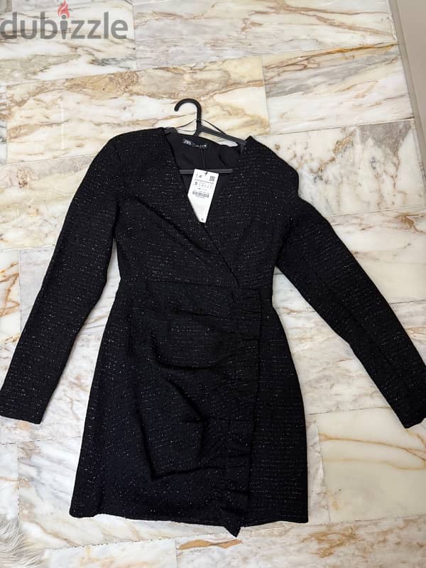 Zara Black Dress size S 3