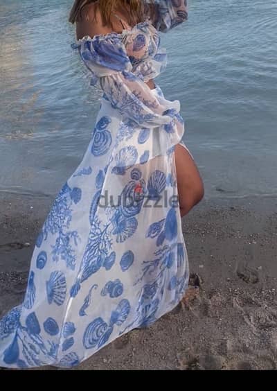 Beach Coverup Skirt (with short) and top See through