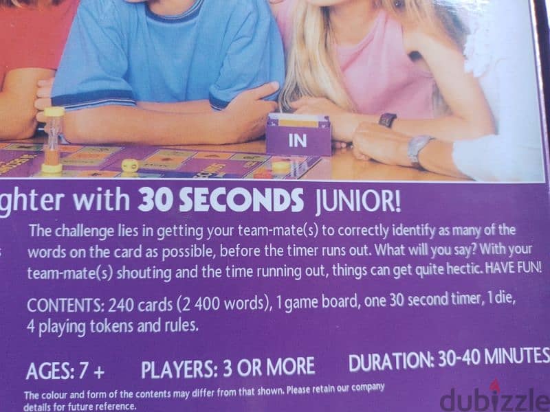 30 seconds junior game 3