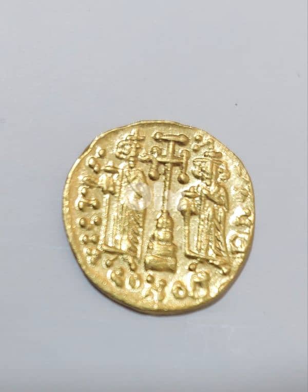 Ancient BYZANTINE Gold Coin emperor Constantine IV Pogonatus 674 AD 1