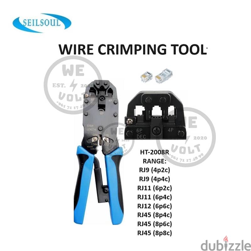 Crimping Tools Embout - Crimping tools RJ45, Crimping Tools MC4 8