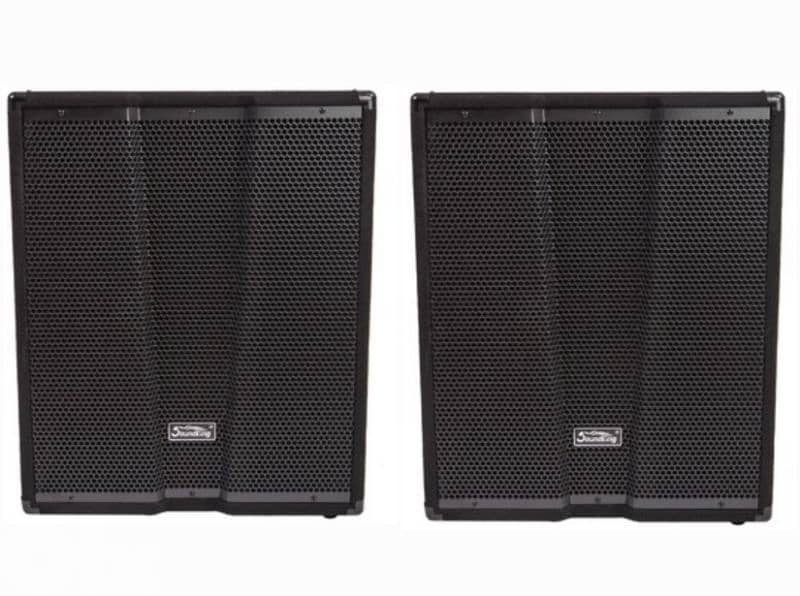 2 bass 18 inch powered 900w 0