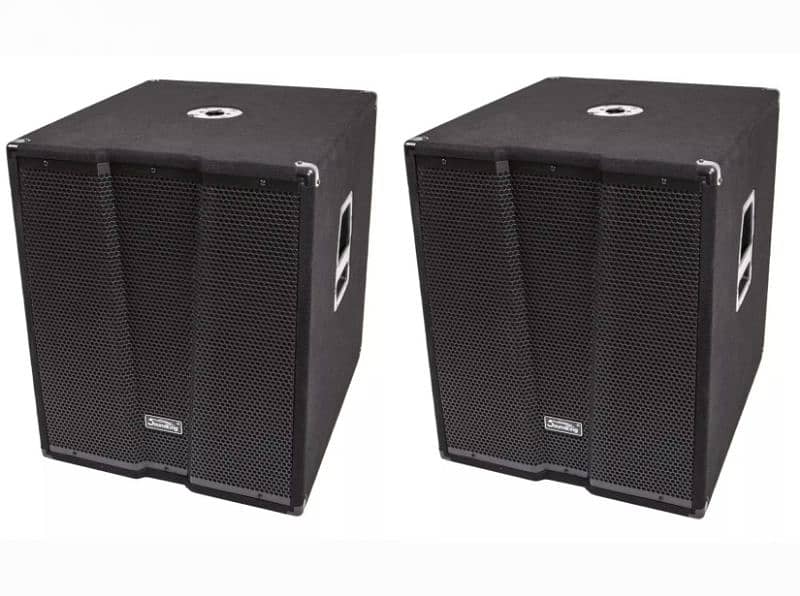 2 bass 18 inch powered 900w 1