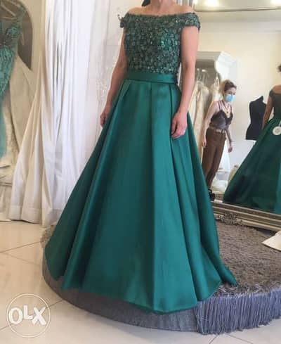 Green Long dress