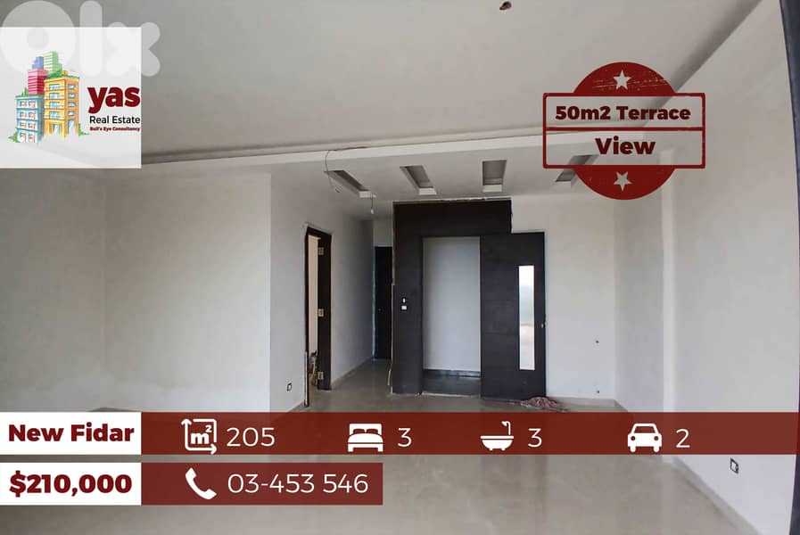 New Fidar 205m2 | 50m2 Terrace | New | Sea View | Quiet Street | ABA 0