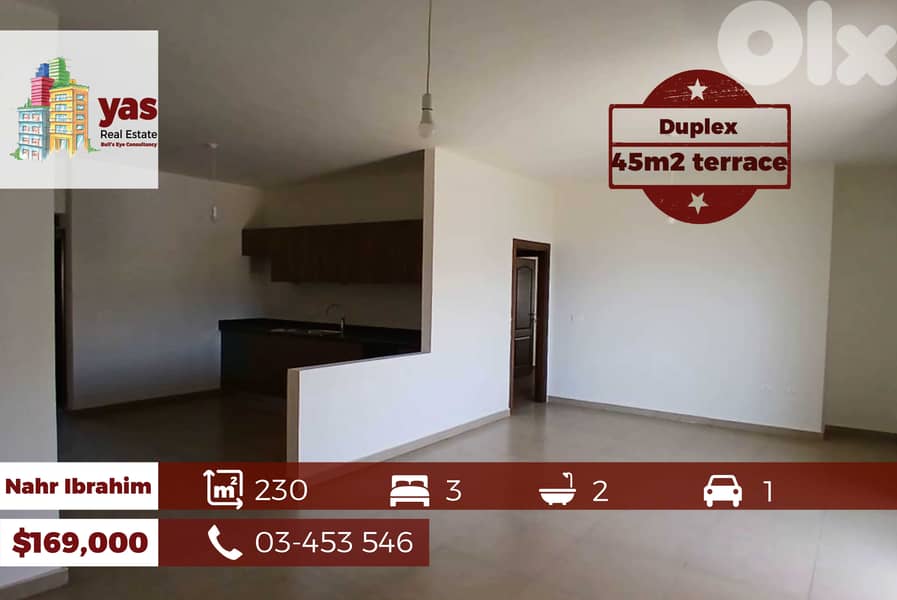 Nahr Ibrahim 230m2 | 45m2 Terrace | Brand New Duplex | Sea View | ABA 0