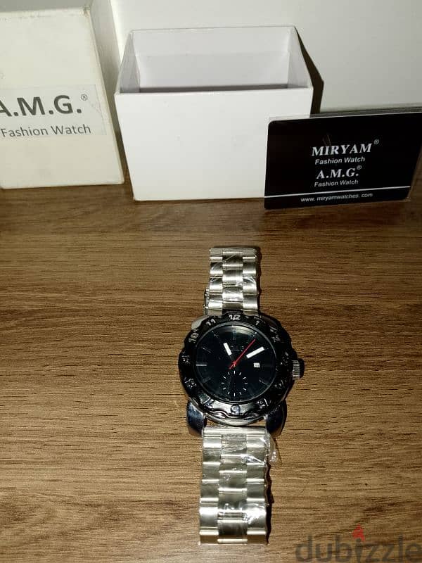 ساعة رجالية مميزة ماركة A. M. G ، نوعية ممتازة ، مع كفالة سنة كاملة 2