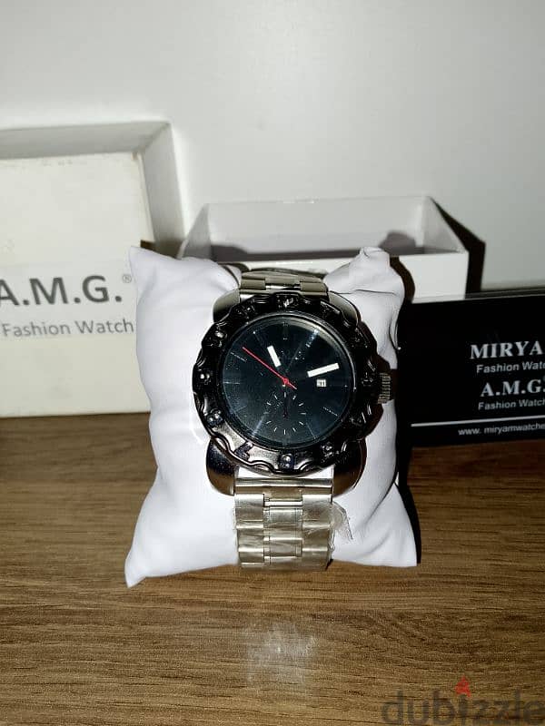 ساعة رجالية مميزة ماركة A. M. G ، نوعية ممتازة ، مع كفالة سنة كاملة 7