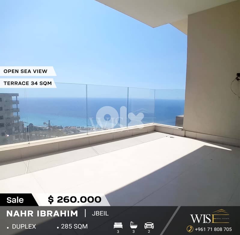 285 SQM Duplex with terrace for SALE in Nahr Ibrahim! 0
