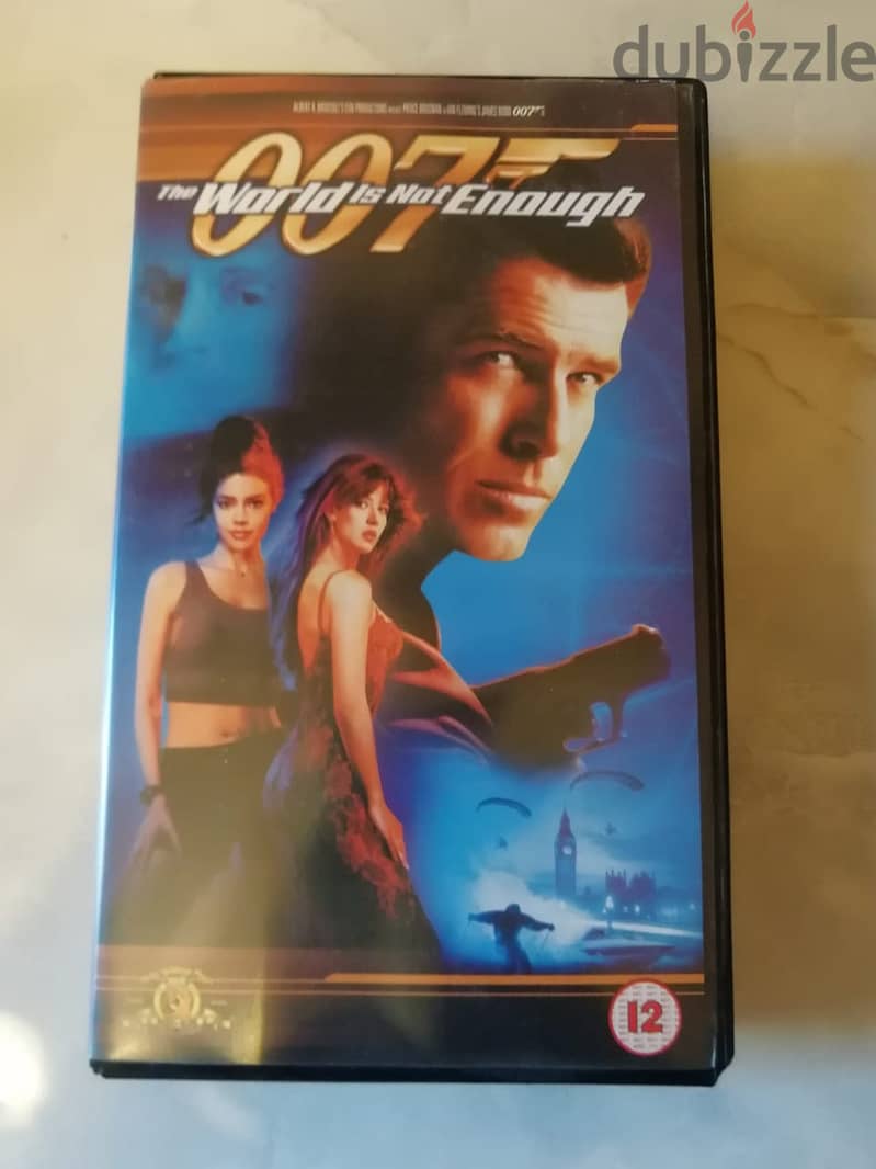 vintage five 007 James bond movies on original VHS 1