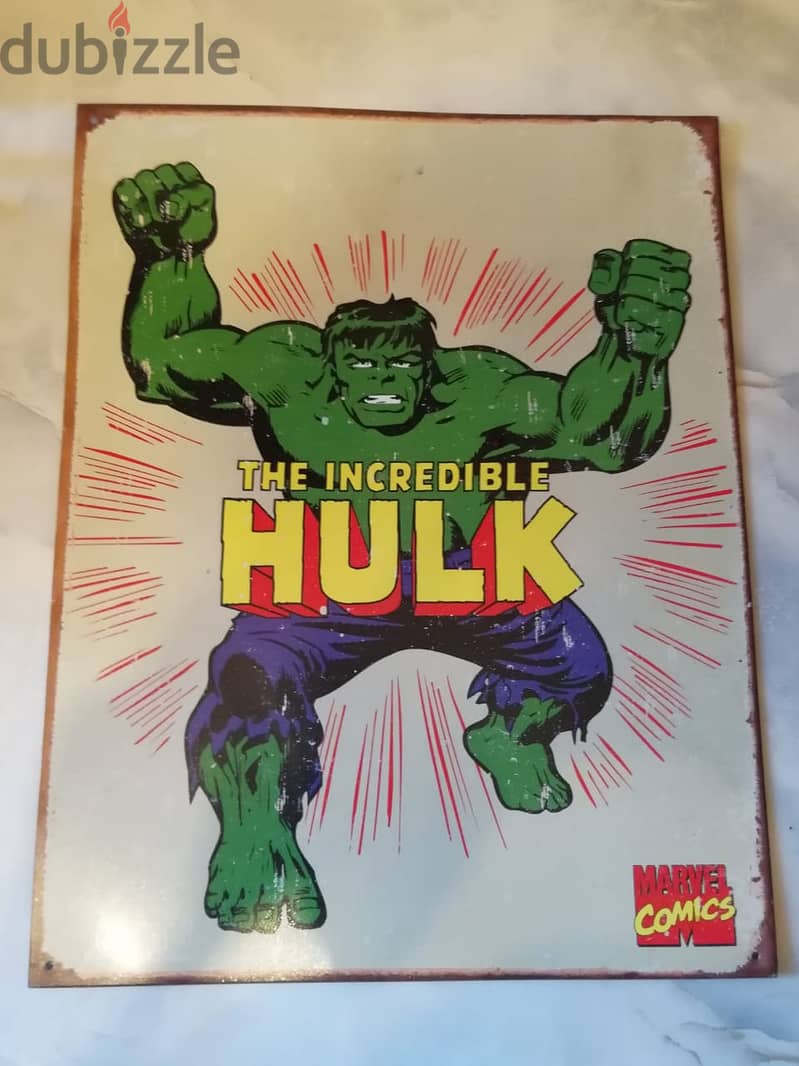 The Hulk Decorative 40*30cm retro style tin plate 0
