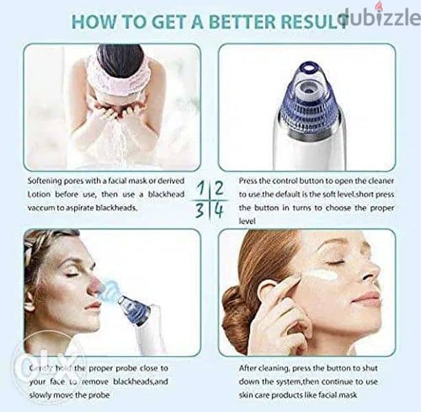 COOFO Blackhead Remover Pore Cleaner Vacuum Rechargeable/3$delivery 3