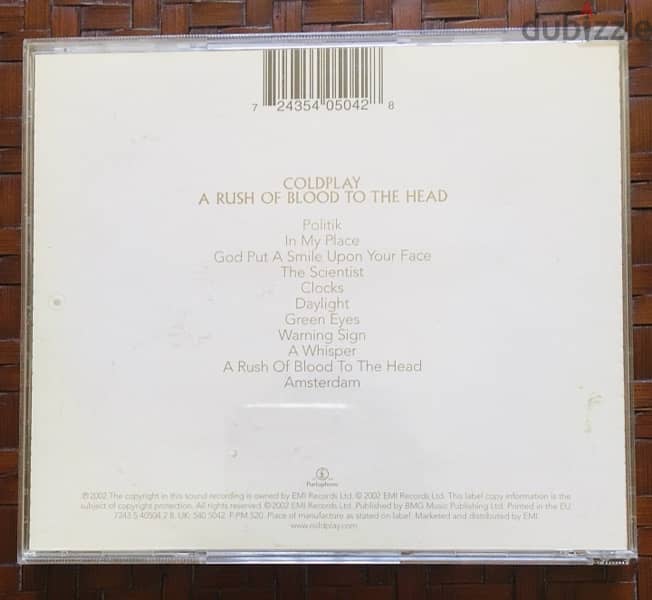 Cd Coldplay original  top one 1