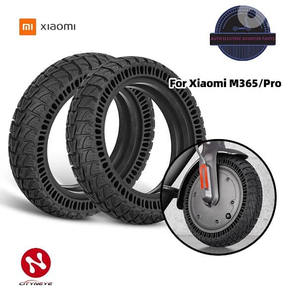 Electric scooter original Xiaomi solid Tire off-road 2025 8in 2